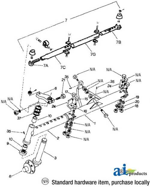 front end parts diagram