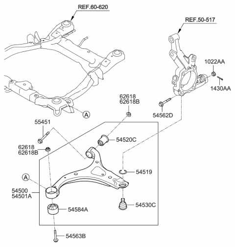 front end parts diagram