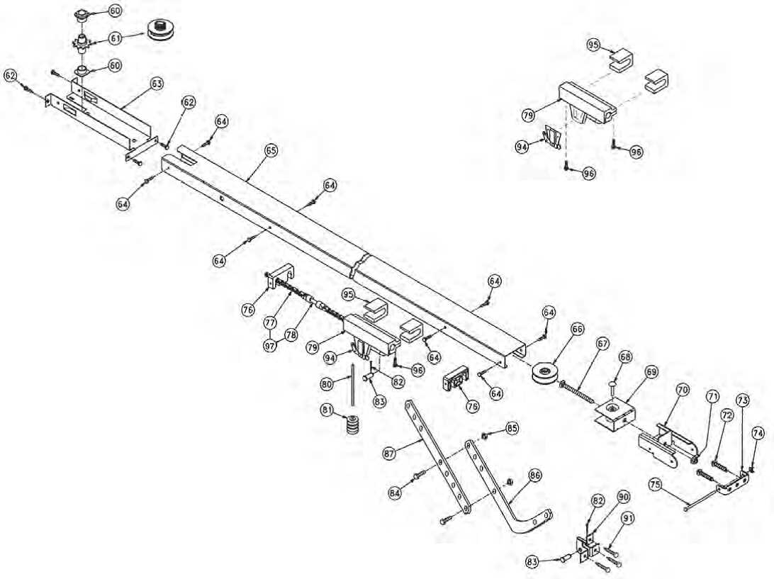 garage door opener parts diagram