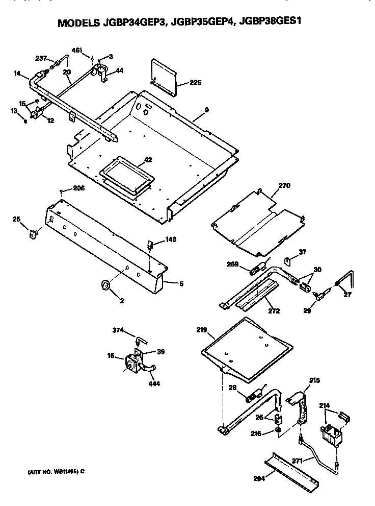 ge electric range parts diagram