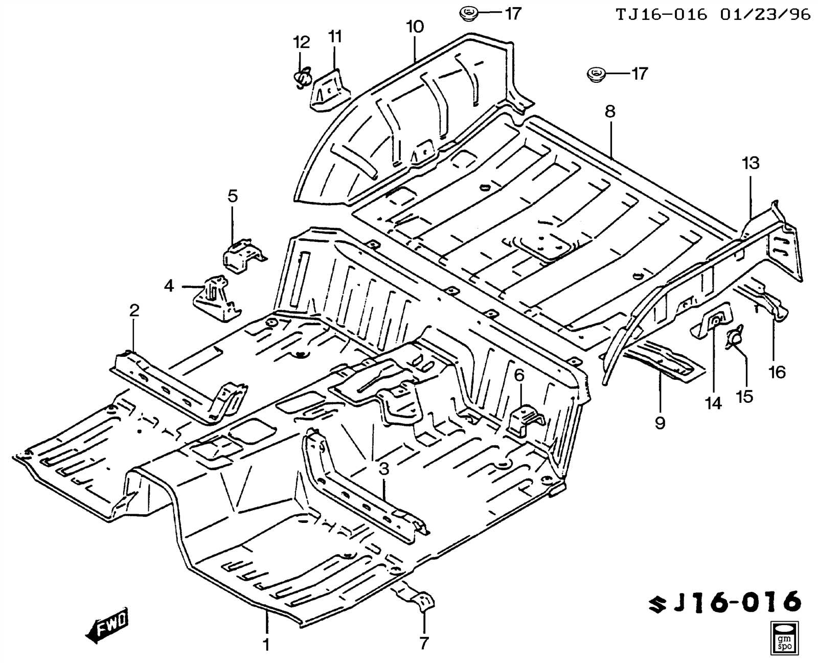 geo tracker parts diagram