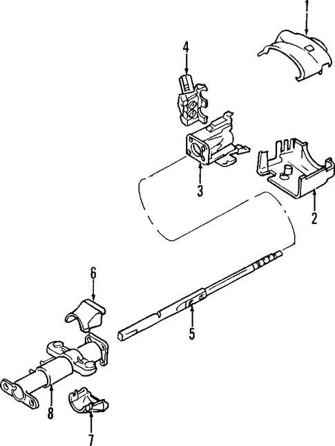 gm steering column parts diagram