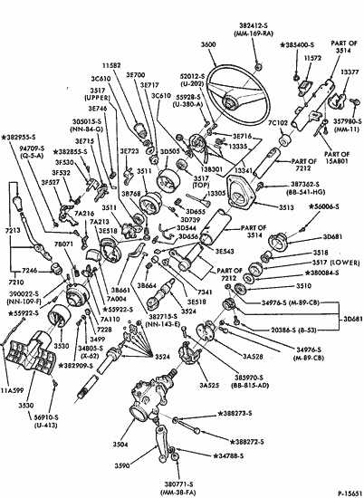 gm steering column parts diagram