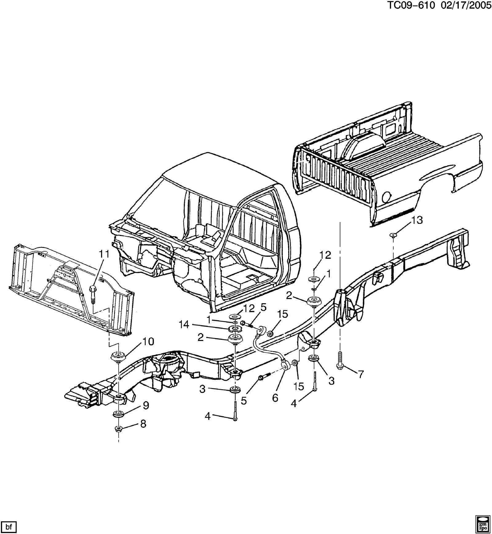 gmc sierra body parts diagram