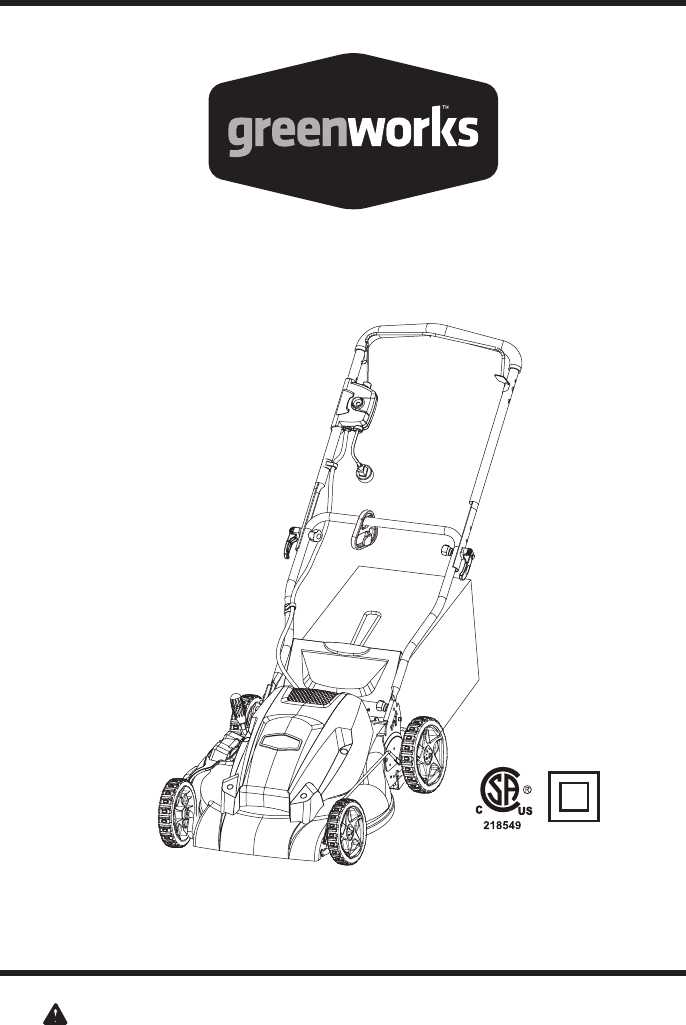 greenworks lawn mower parts diagram