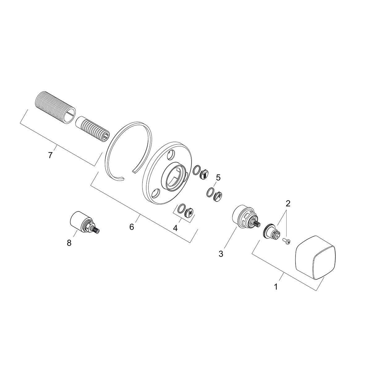 grohe shower parts diagram