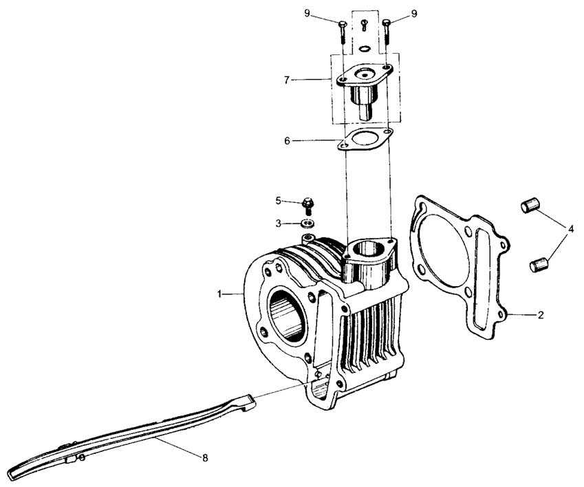 gy6 150cc engine parts diagram