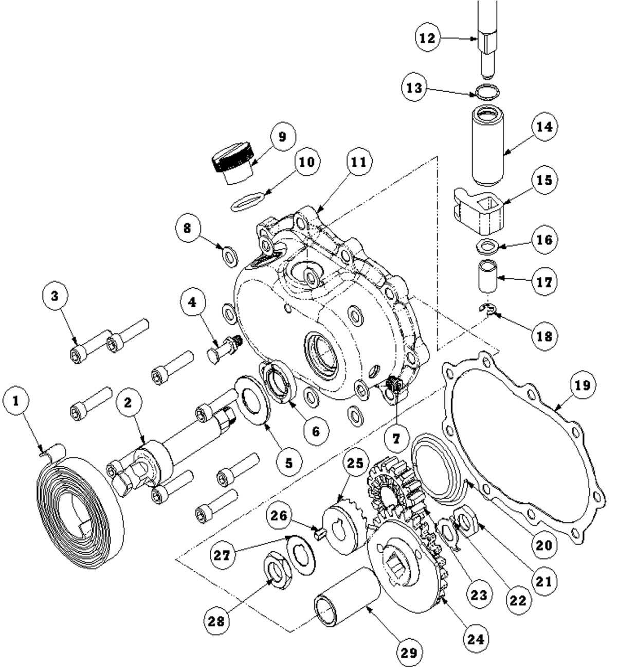 harley 4 speed transmission parts diagram