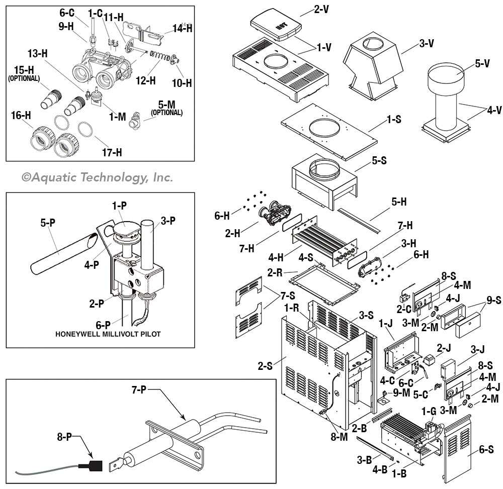 hayward heater parts diagram