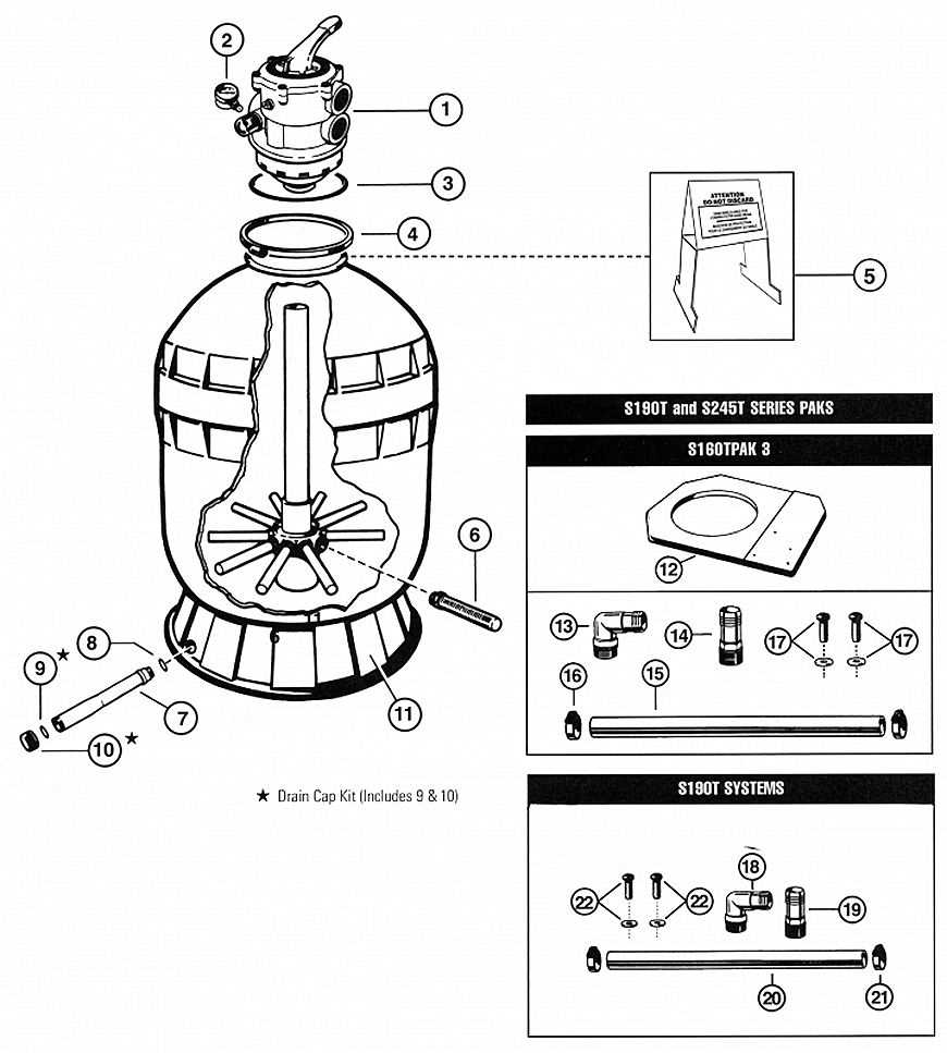 hayward pro series sand filter parts diagram