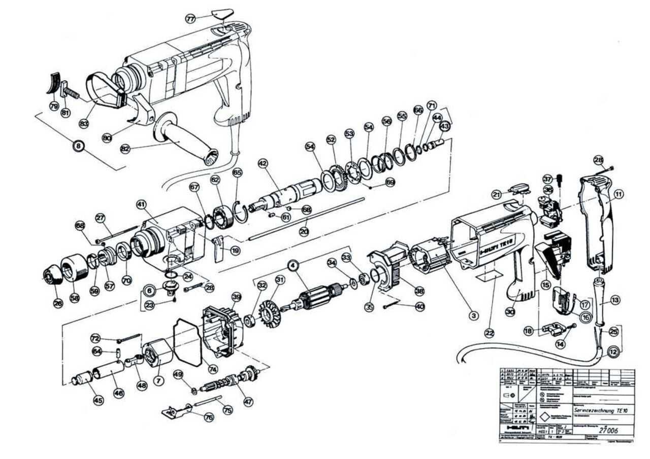 hilti te72 parts diagram