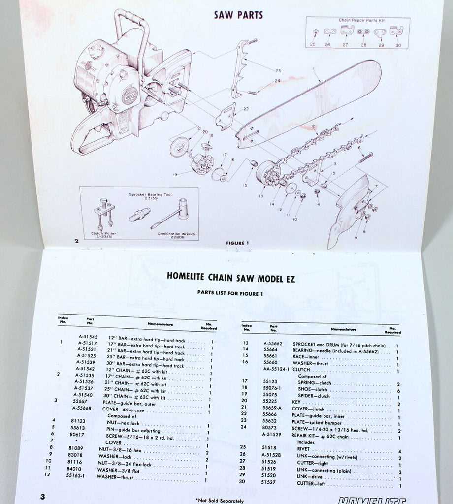 homelite chainsaw parts diagram