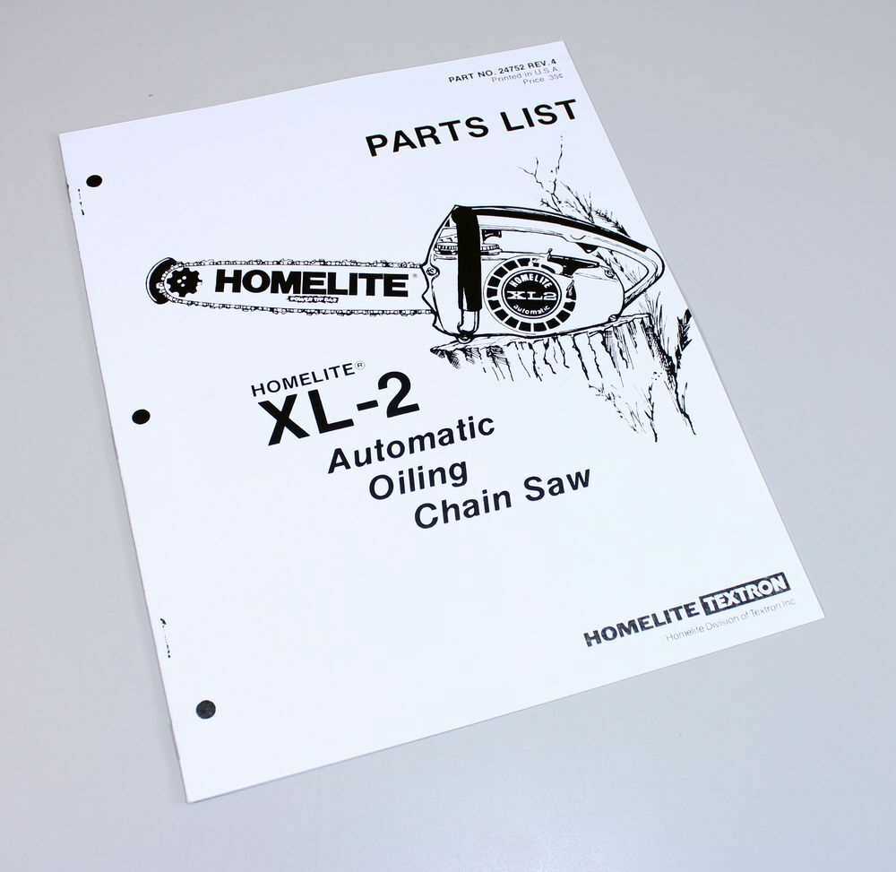 homelite xl chainsaw parts diagram