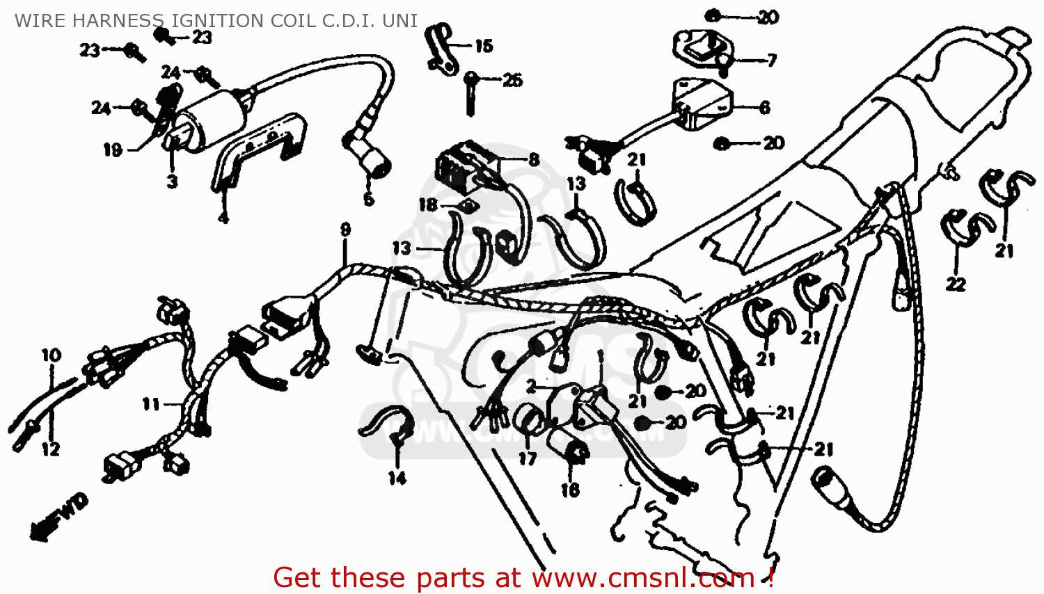 honda 185s parts diagram