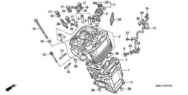 honda 300 fourtrax parts diagram