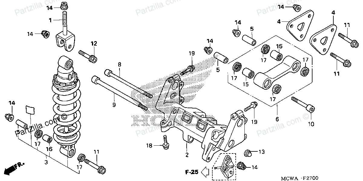 honda crf250r parts diagram