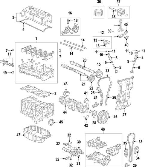 honda crv 2002 engine parts diagram