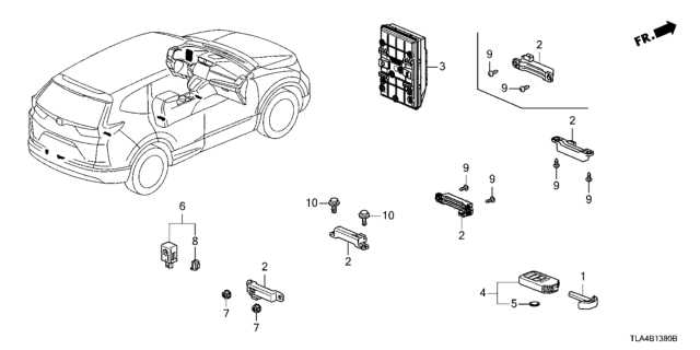 honda crv body parts diagram