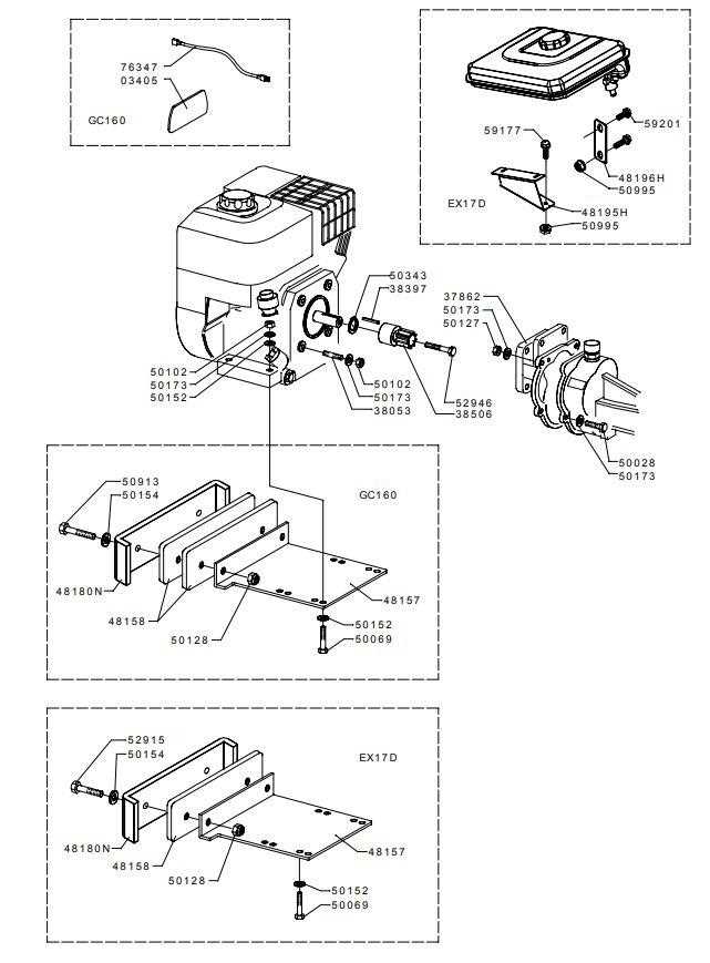 honda gc160 parts diagram