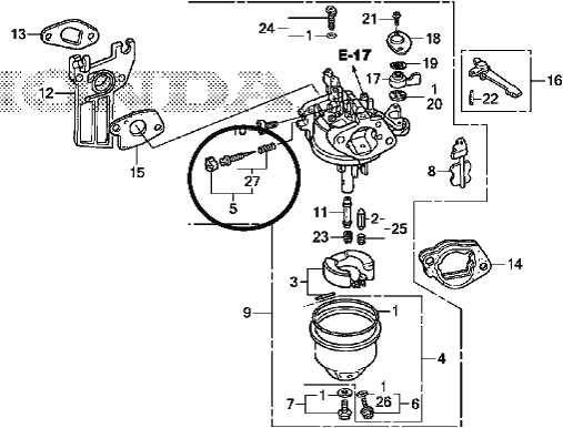 honda hr173 parts diagram