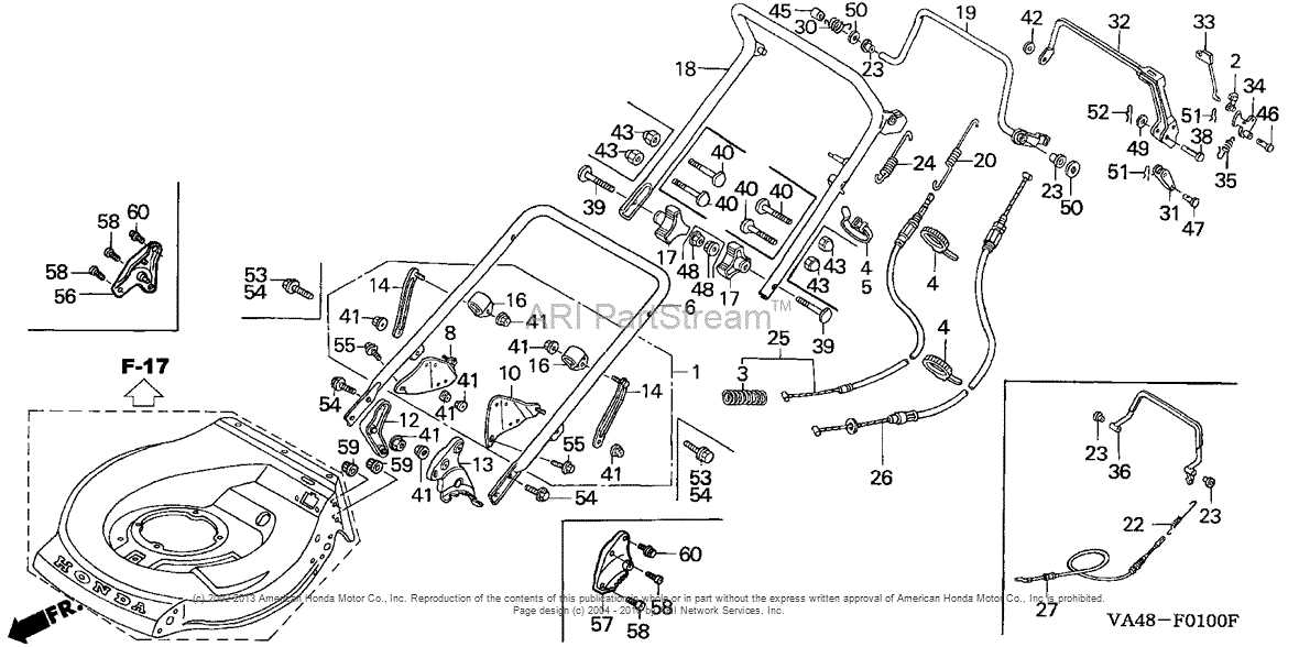 honda hr216 parts diagram