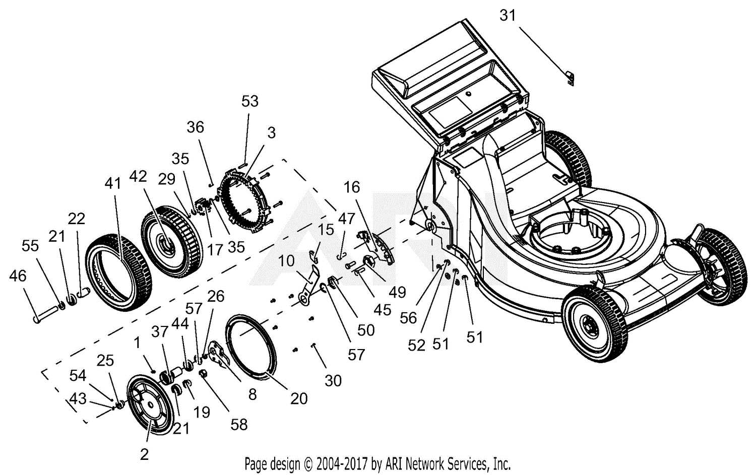 honda lawn mower parts diagram