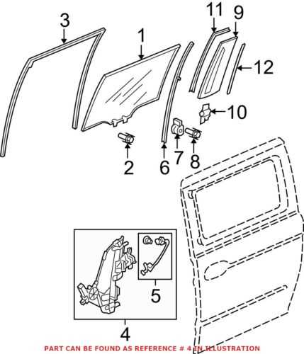 honda odyssey sliding door parts diagram