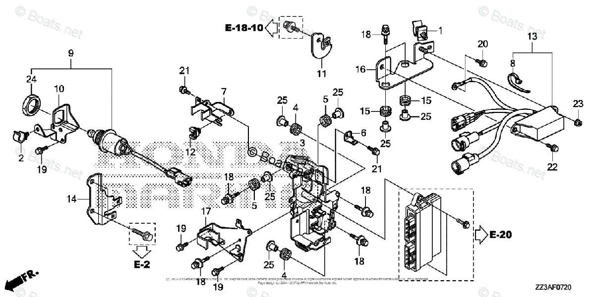 honda outboard motor parts diagram