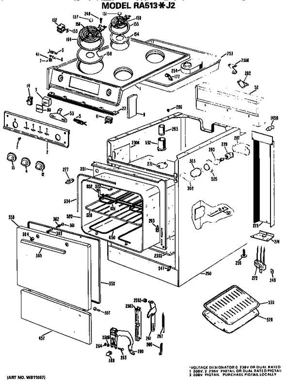 hotpoint oven parts diagram