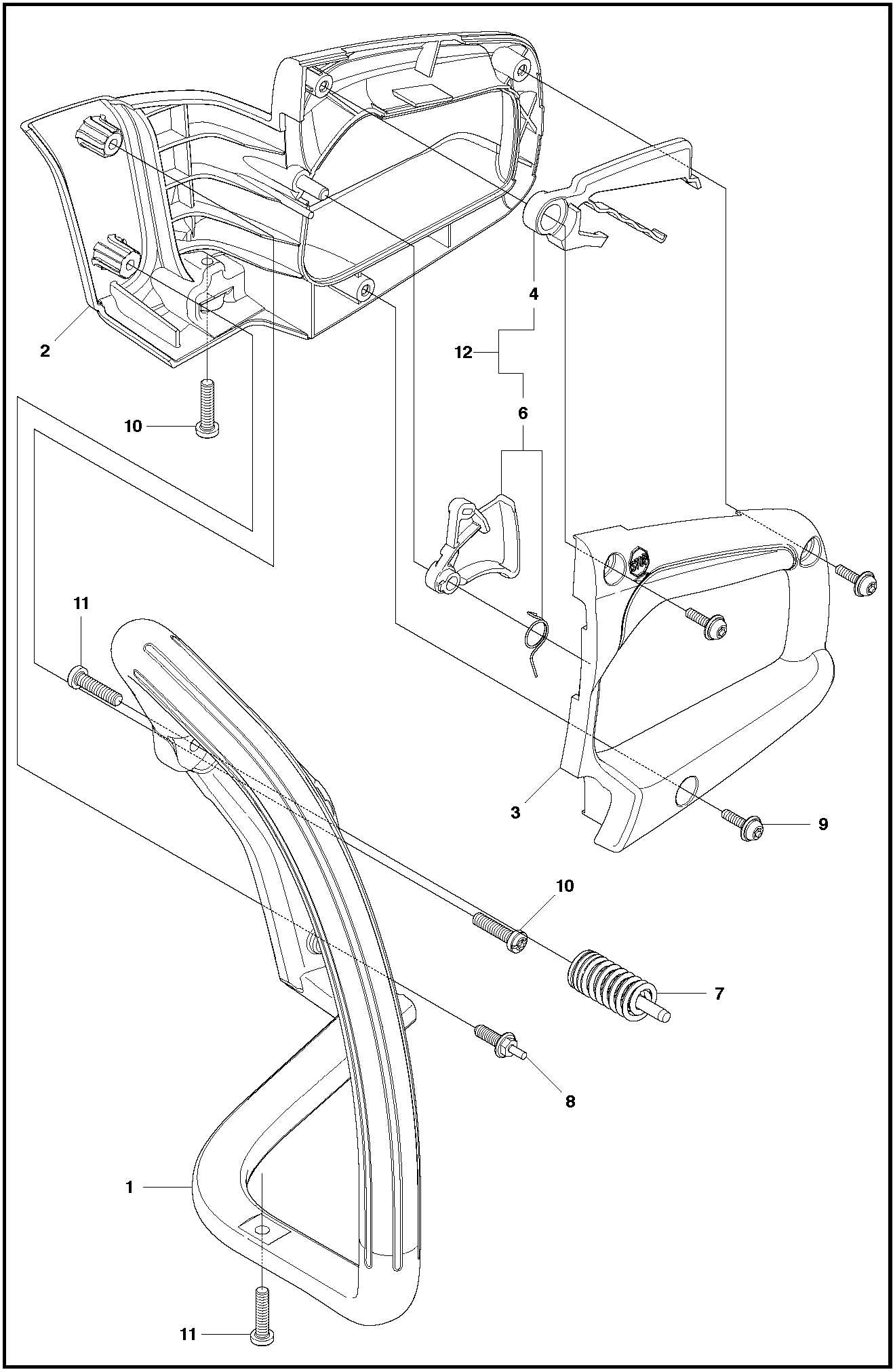 husqvarna 120 parts diagram