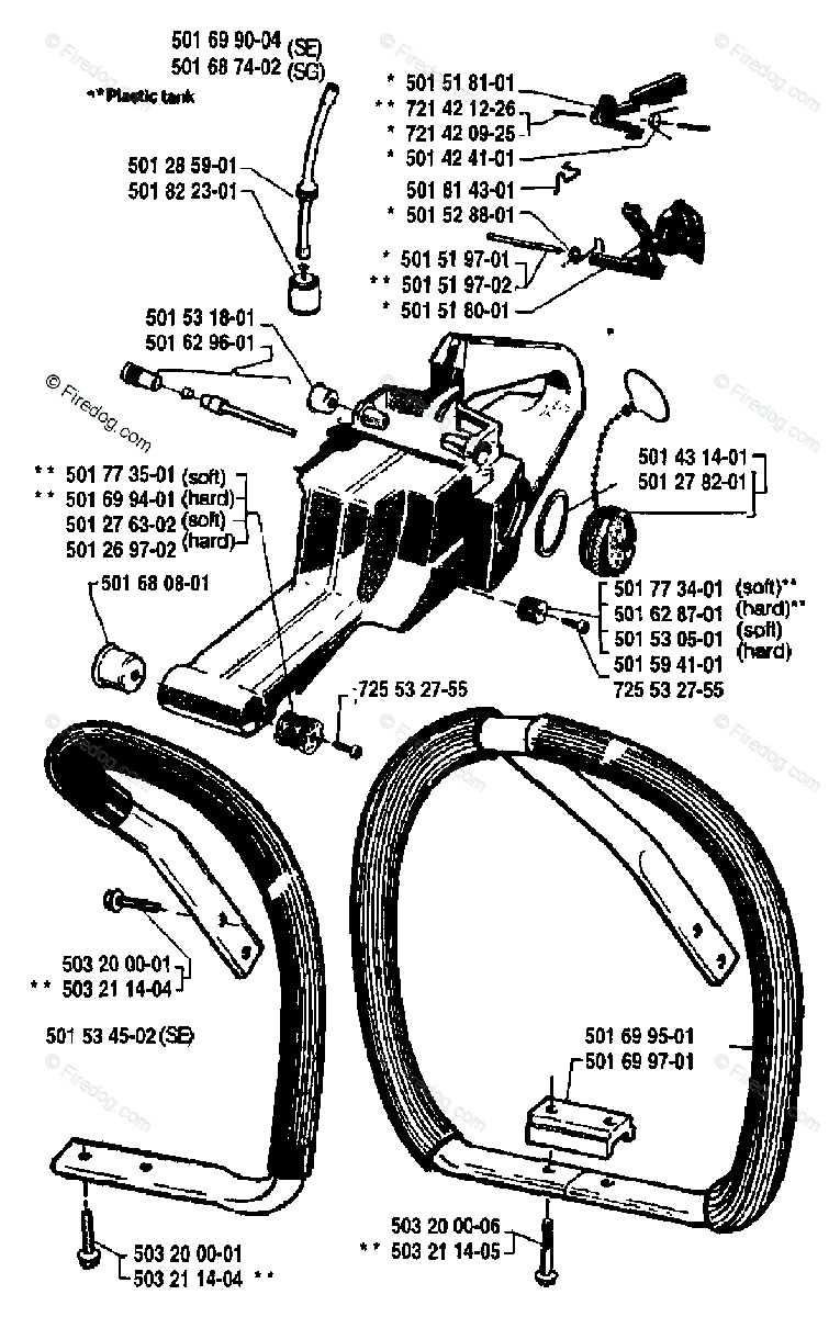 husqvarna 288 parts diagram