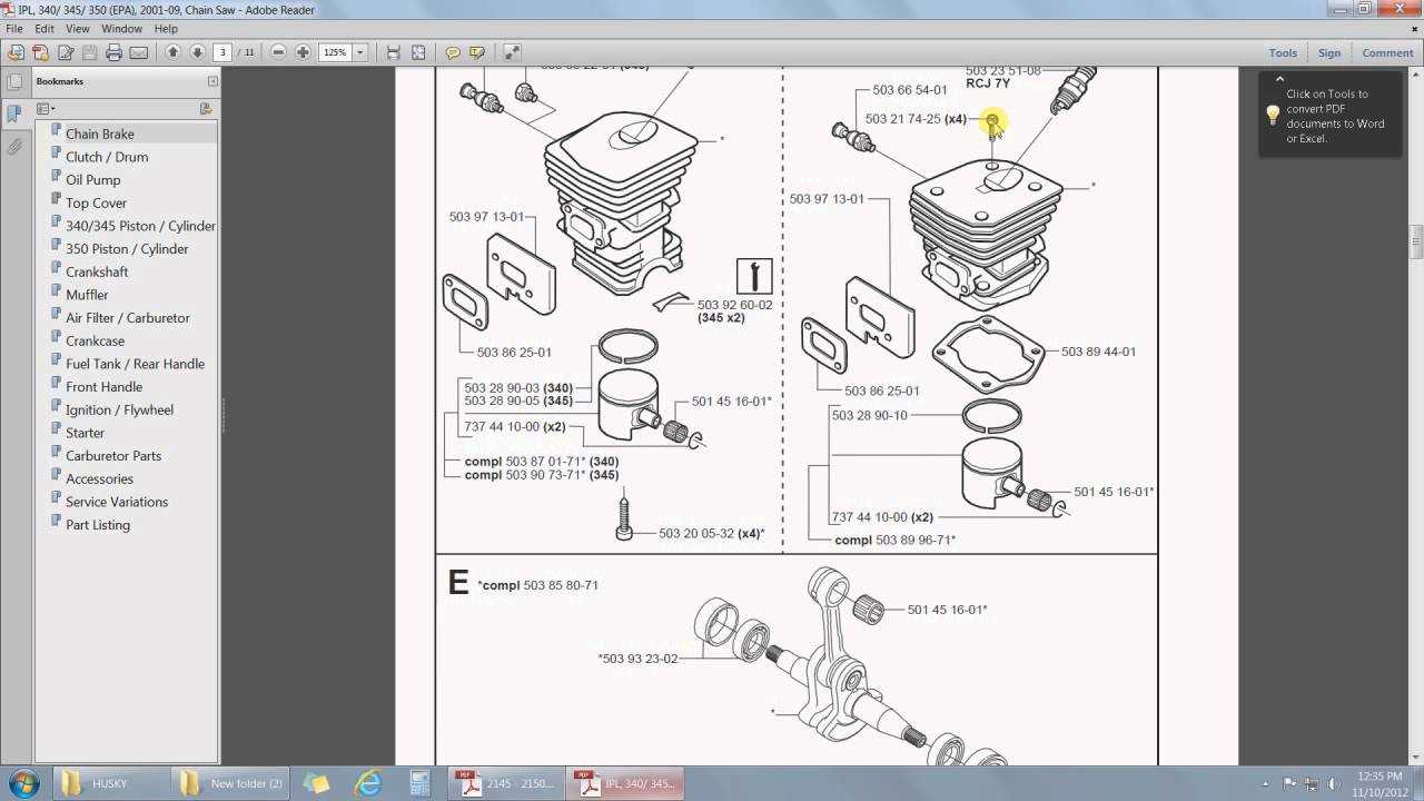 husqvarna 346xp parts diagram