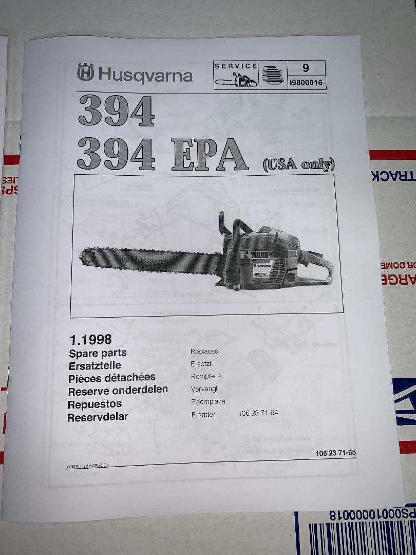 husqvarna 394xp parts diagram