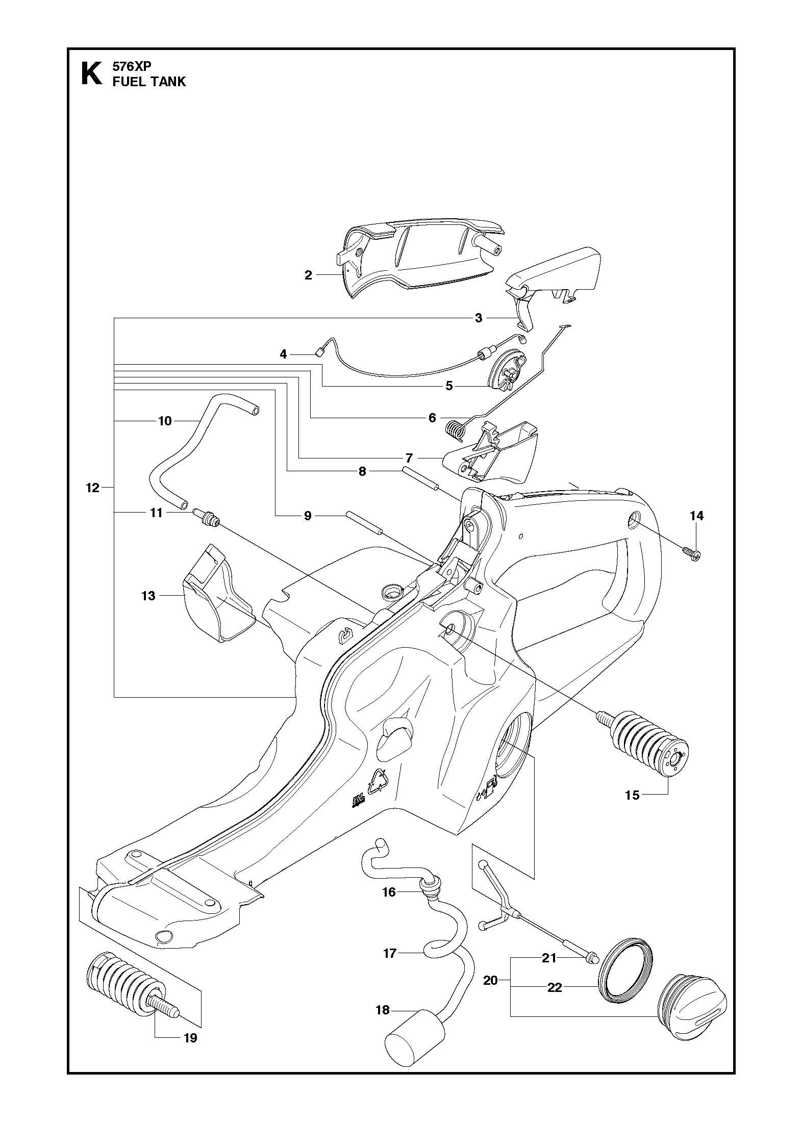 husqvarna 576xp parts diagram