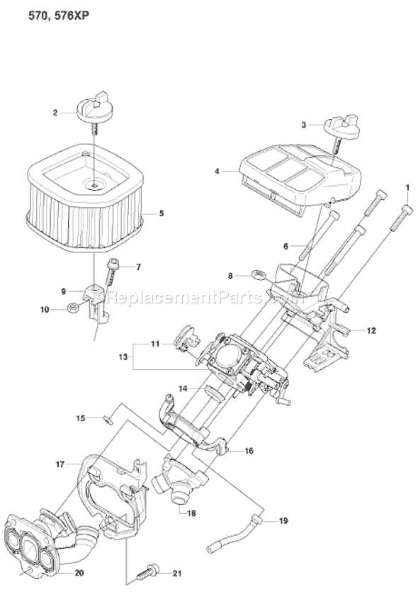 husqvarna 576xp parts diagram