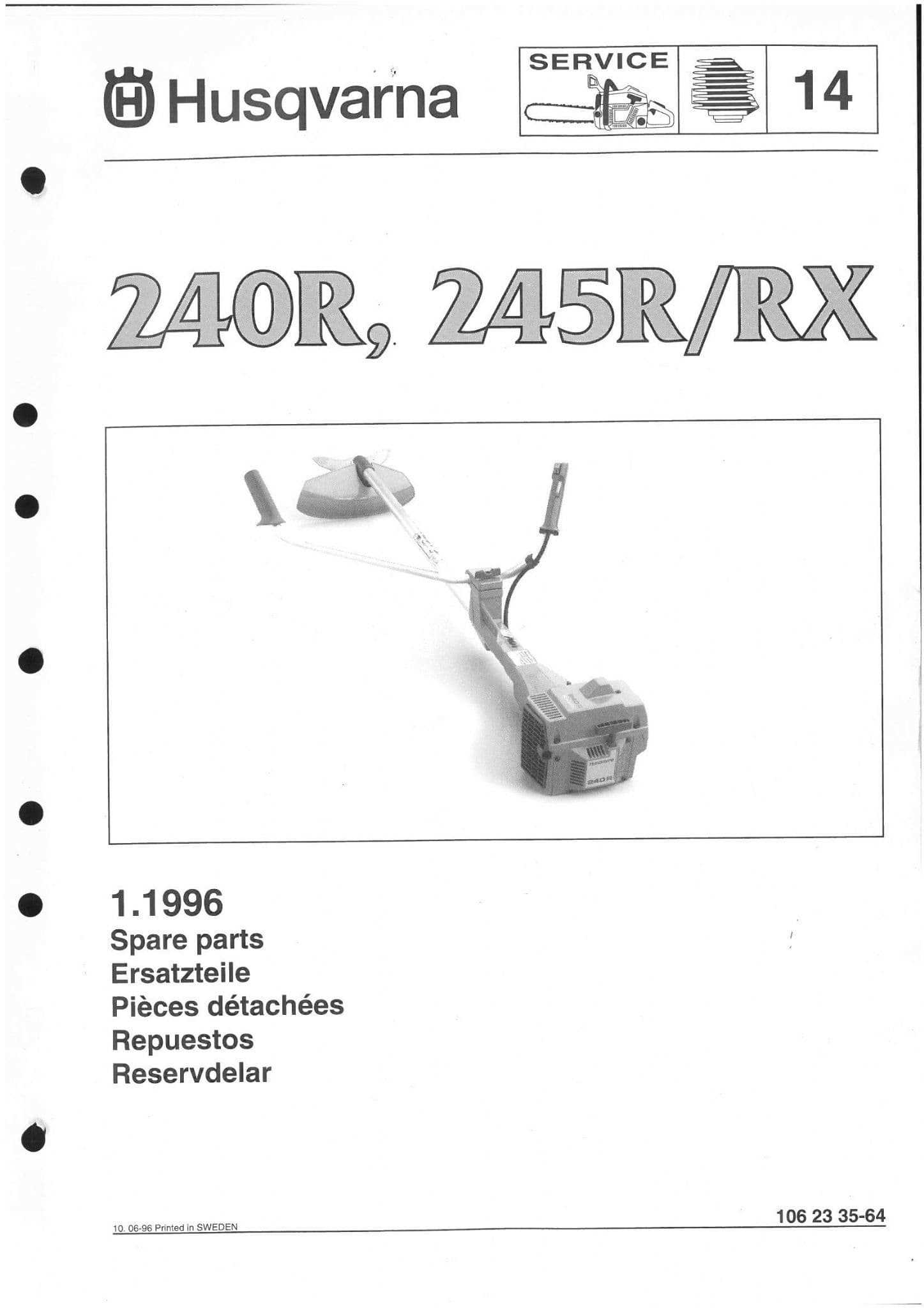 husqvarna brush cutter parts diagram