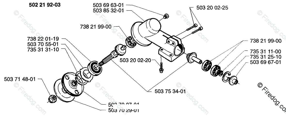 husqvarna brush cutter parts diagram