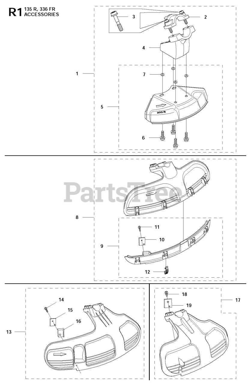 husqvarna brush cutter parts diagram