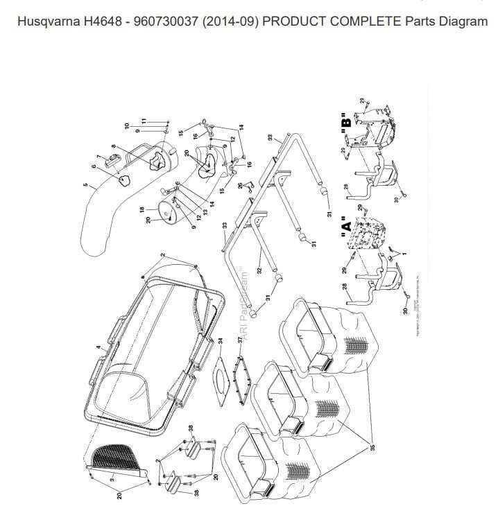 husqvarna lawn tractor parts diagram