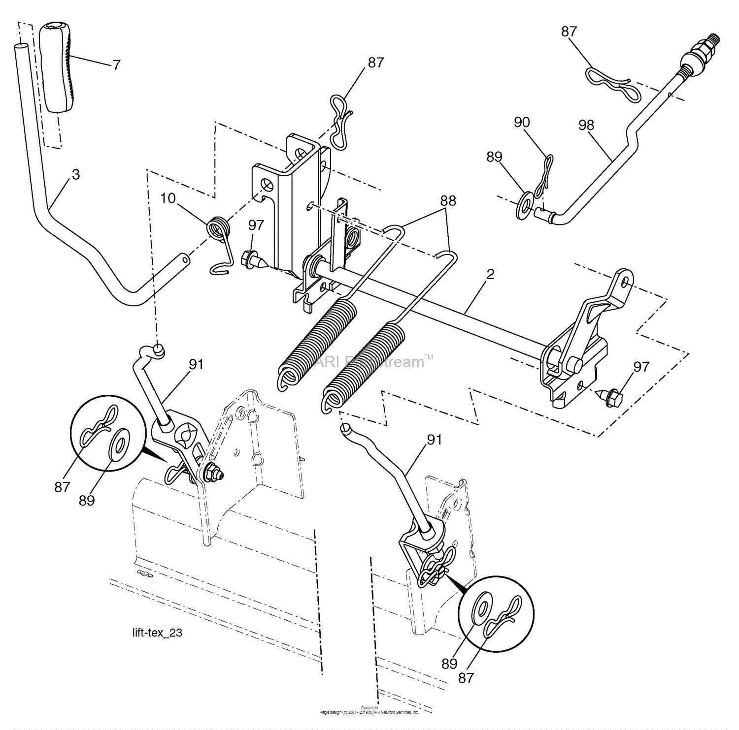 husqvarna lgt2554 parts diagram