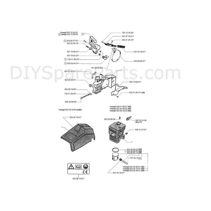 husqvarna part diagram