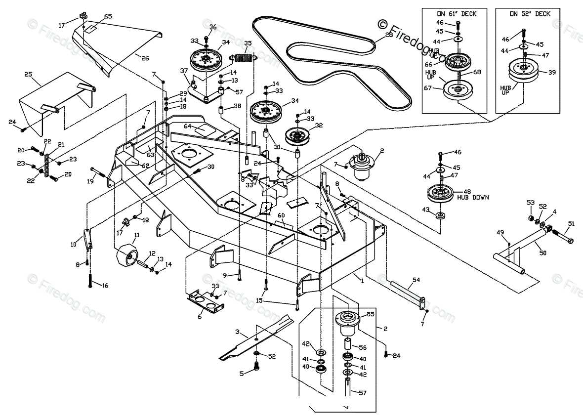 husqvarna riding mower deck parts diagram