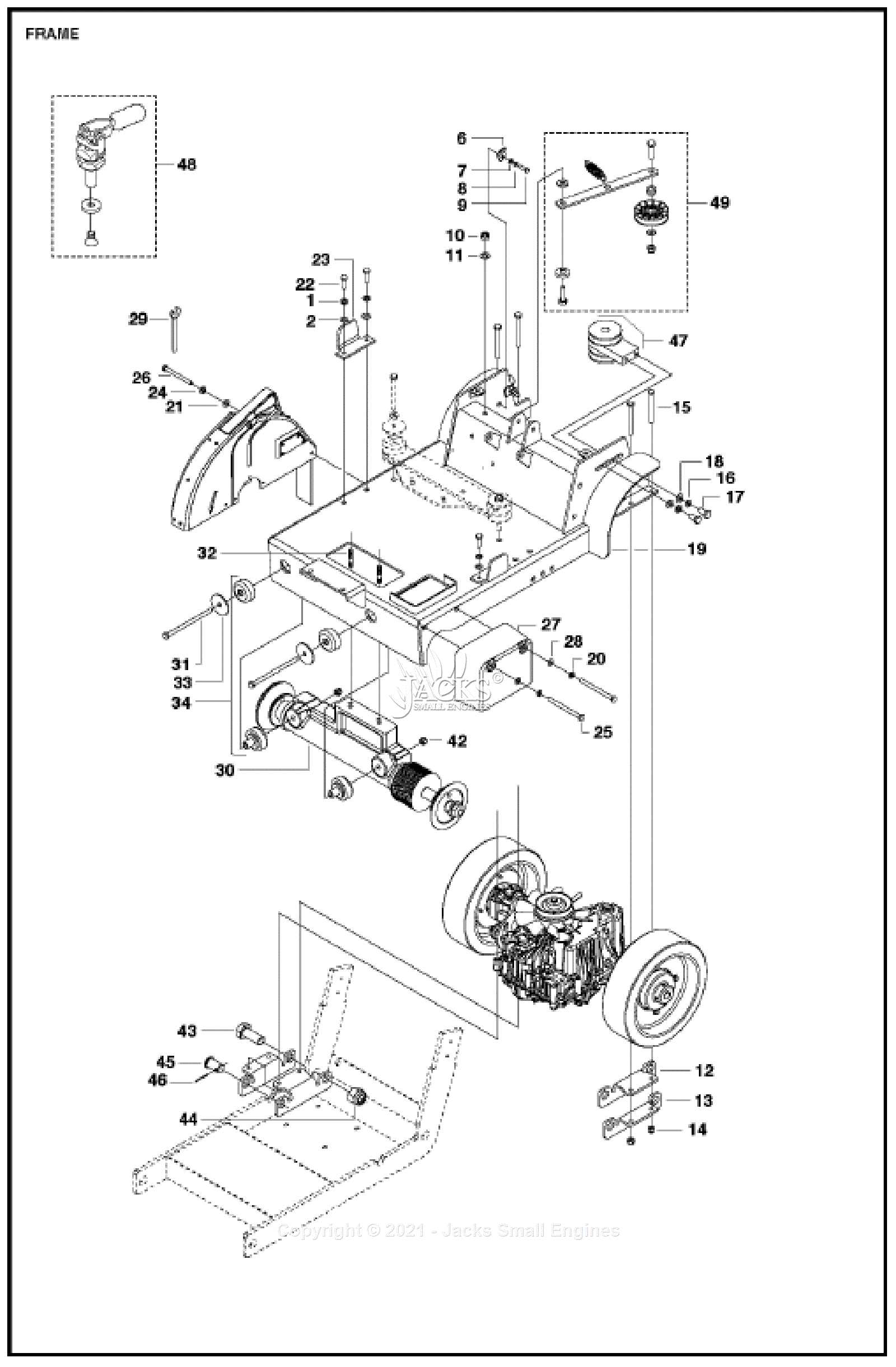 husqvarna w520 parts diagram