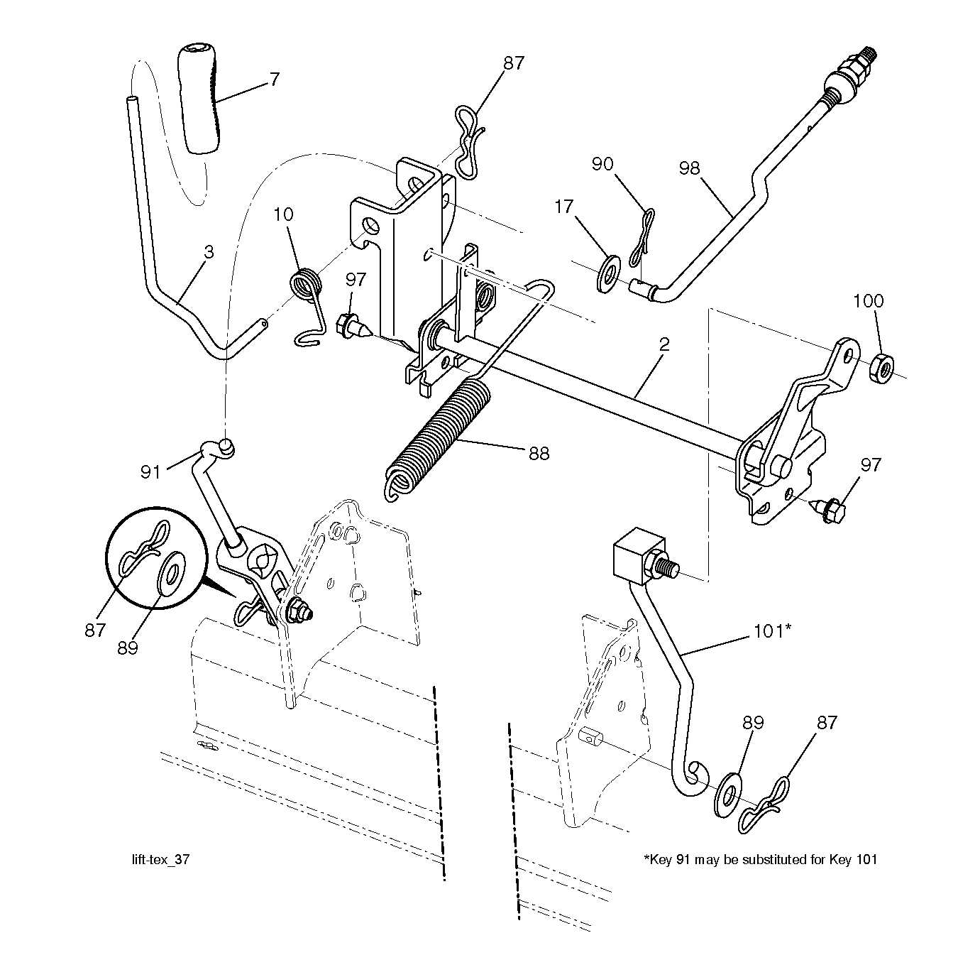 husqvarna yth1942 parts diagram