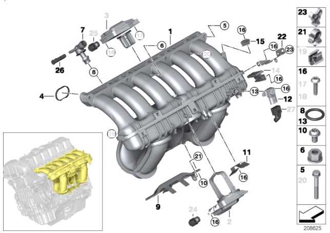 intake manifold parts diagram