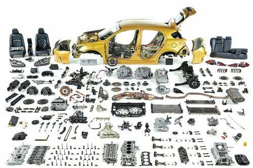 interior car parts diagram