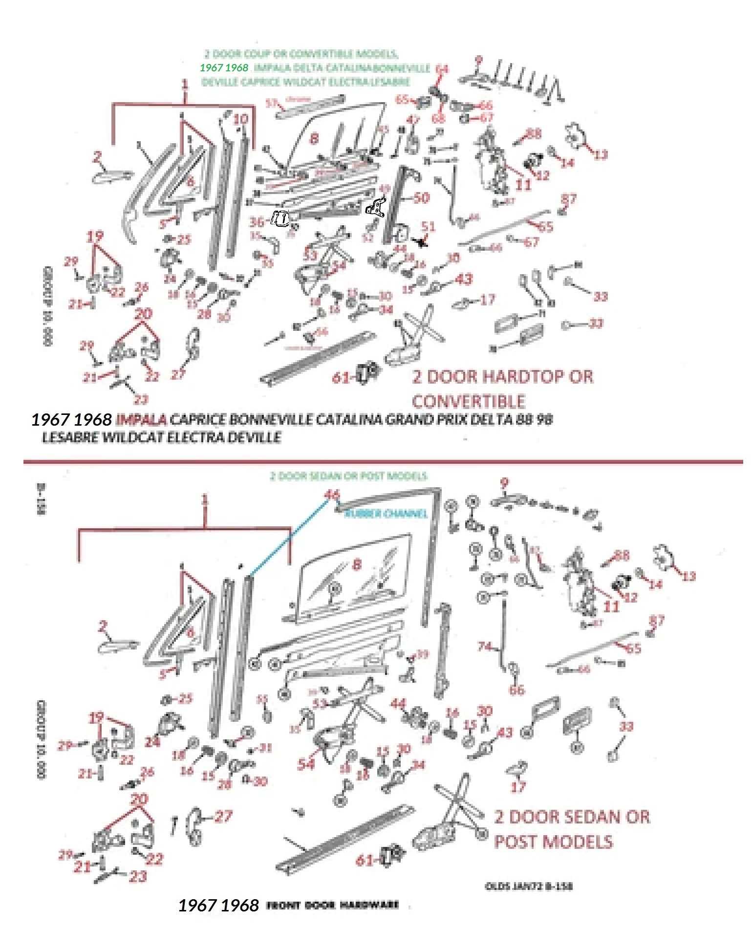 interior window parts diagram