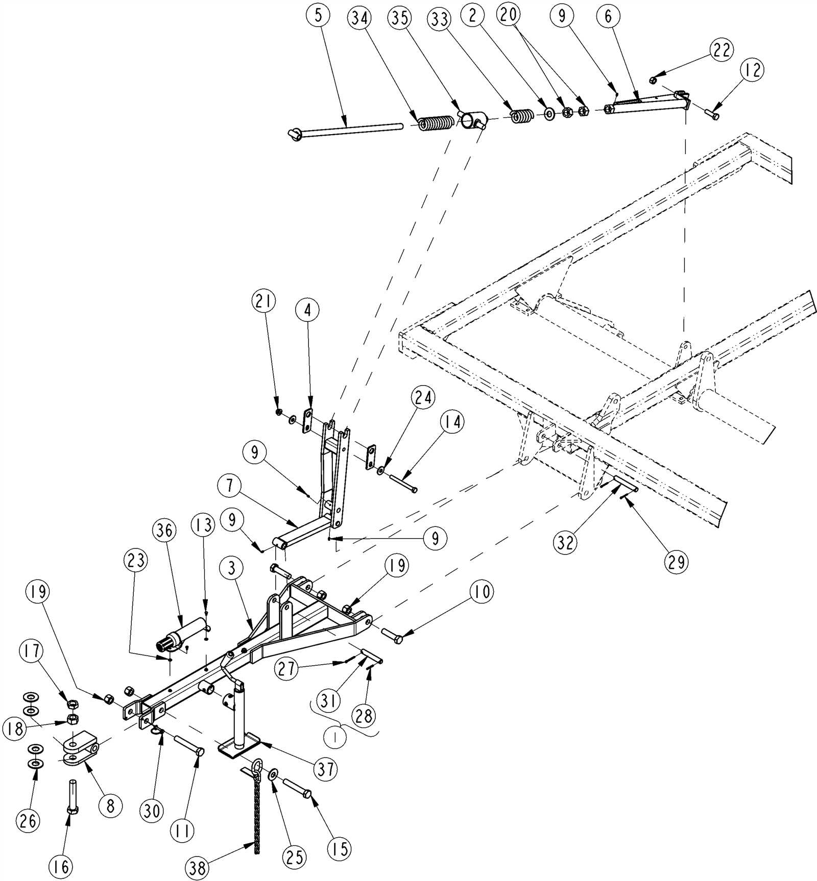 international 37 disc harrow parts diagram