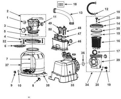 intex sand filter pump parts diagram