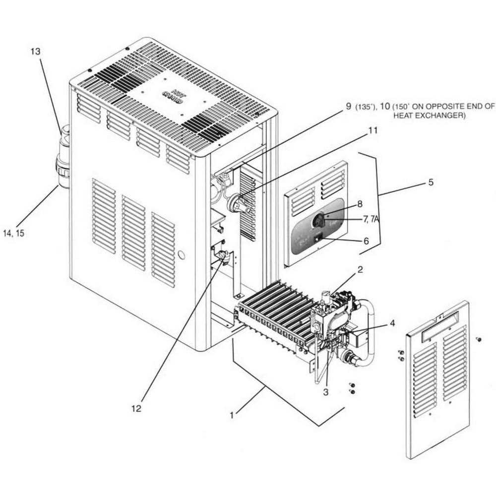 jandy pool heater parts diagram